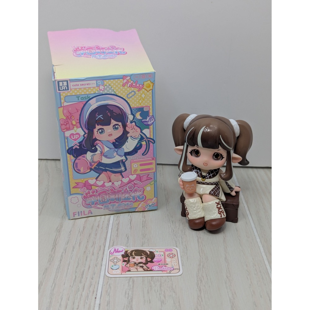 Letsvan FIILA N.T Girls College Freshman Breaktime Blind Box Figure  Brown Anime